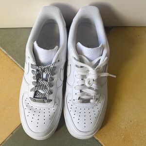 White Nike Airforce 1s